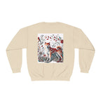 Floral Animal Print Crewneck Sweatshirt Letter C - Unisex ABC Design - InervoX
