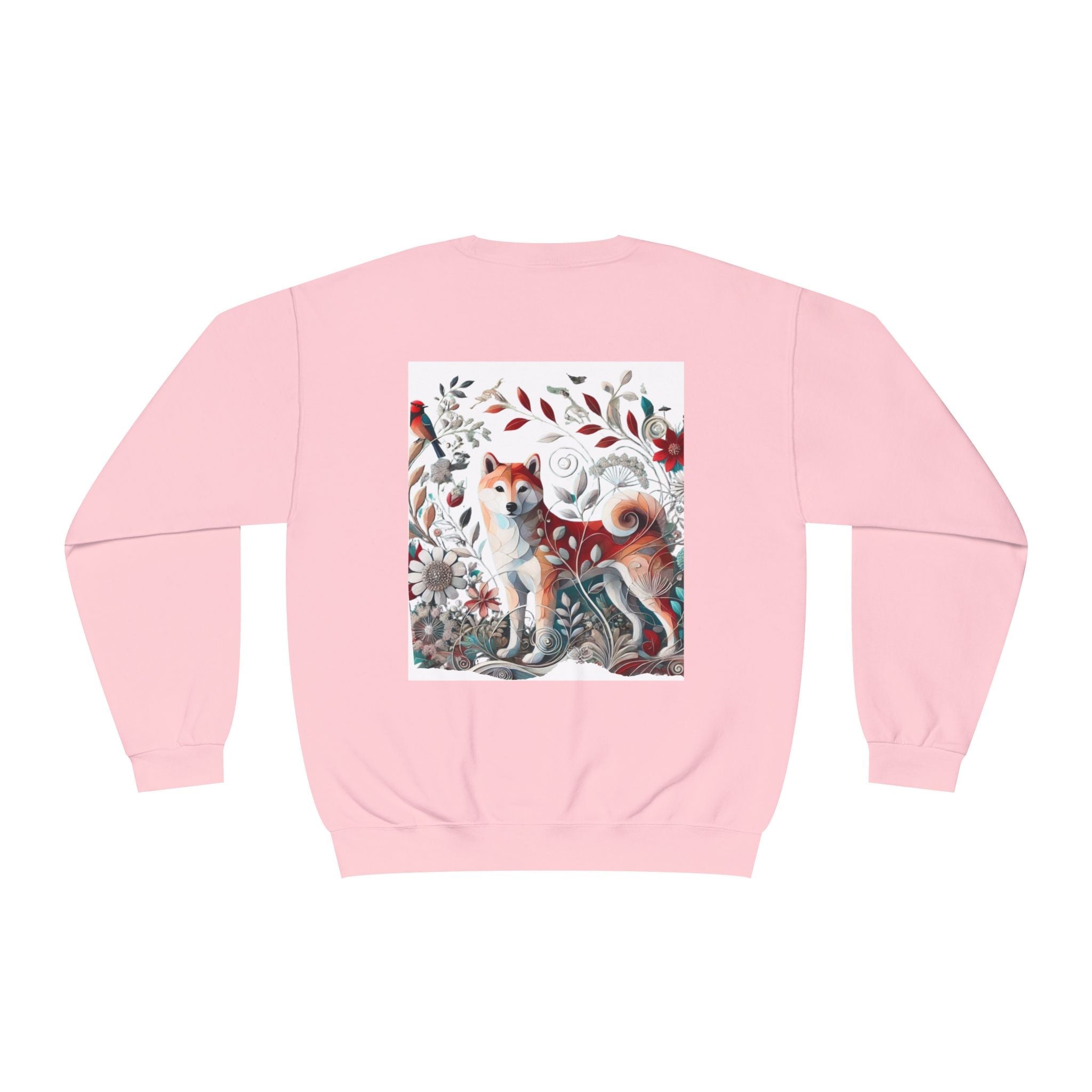 Floral Animal Print Crewneck Sweatshirt Letter C - Unisex ABC Design - InervoX