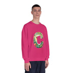 Floral Animal Print Crewneck Sweatshirt Letter C - Unisex ABC Design - InervoX