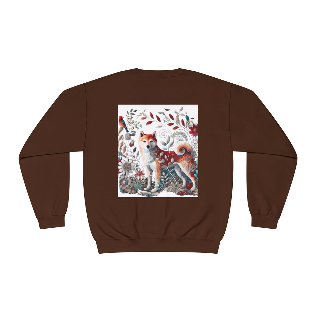 Floral Animal Print Crewneck Sweatshirt Letter C - Unisex ABC Design - InervoX