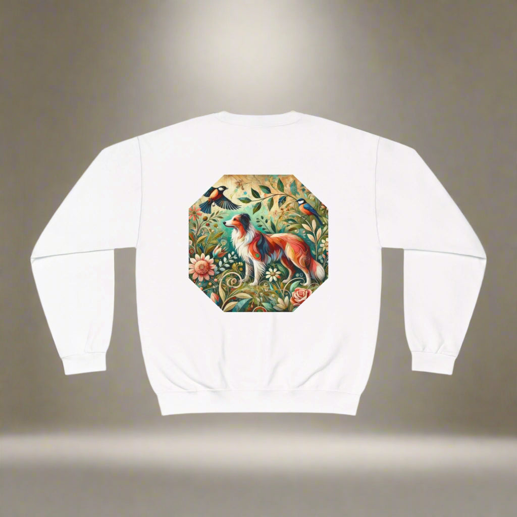 Floral Animal Print Crewneck Sweatshirt - Unisex ABC Design - InervoX