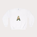 Floral Animal Print Crewneck Sweatshirt - Unisex ABC Design - InervoX