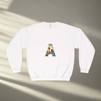 Floral Animal Print Crewneck Sweatshirt - Unisex ABC Design - InervoX