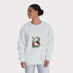 Floral Animal Print Crewneck Sweatshirt - Unisex ABC Design B - InervoX