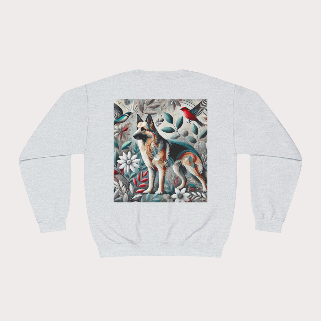 Floral Animal Print Crewneck Sweatshirt - Unisex ABC Design B - InervoX