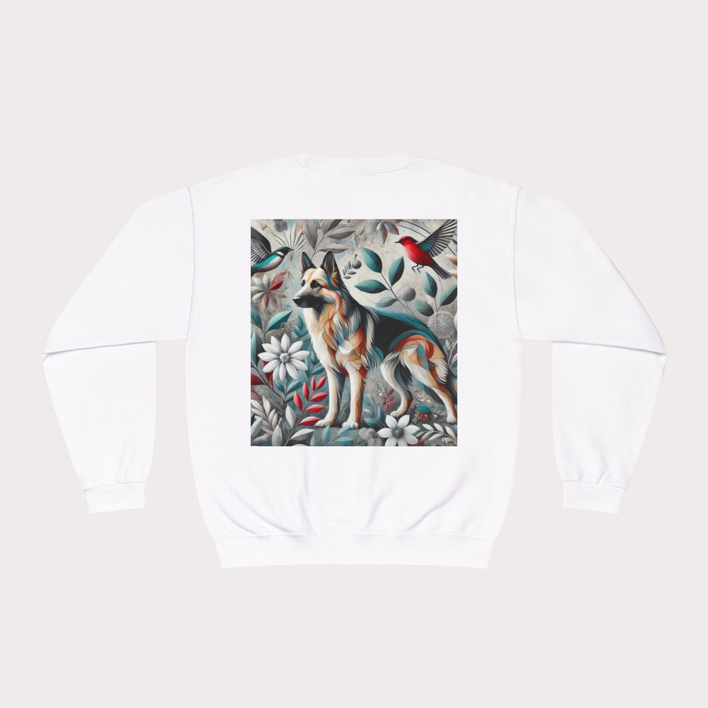 Floral Animal Print Crewneck Sweatshirt - Unisex ABC Design B - InervoX