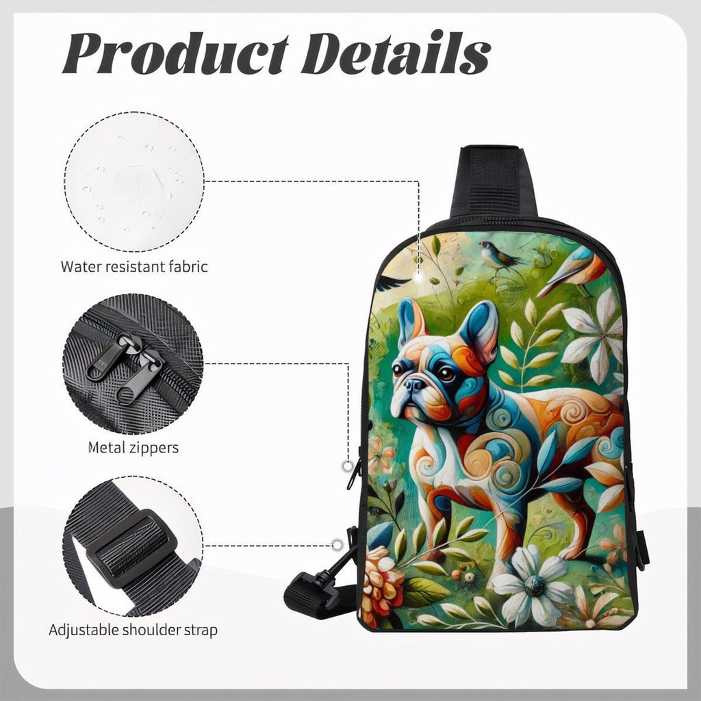 French Bulldog Double-Layer Crossbody & Chest Bag - InervoX