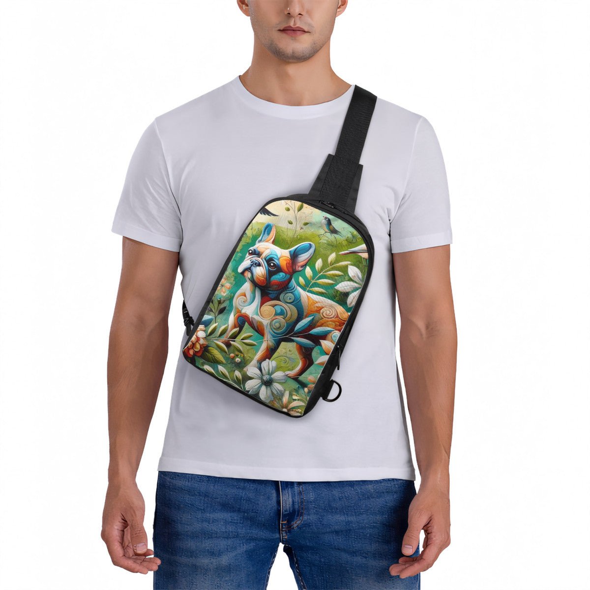 French Bulldog Double-Layer Crossbody & Chest Bag - InervoX