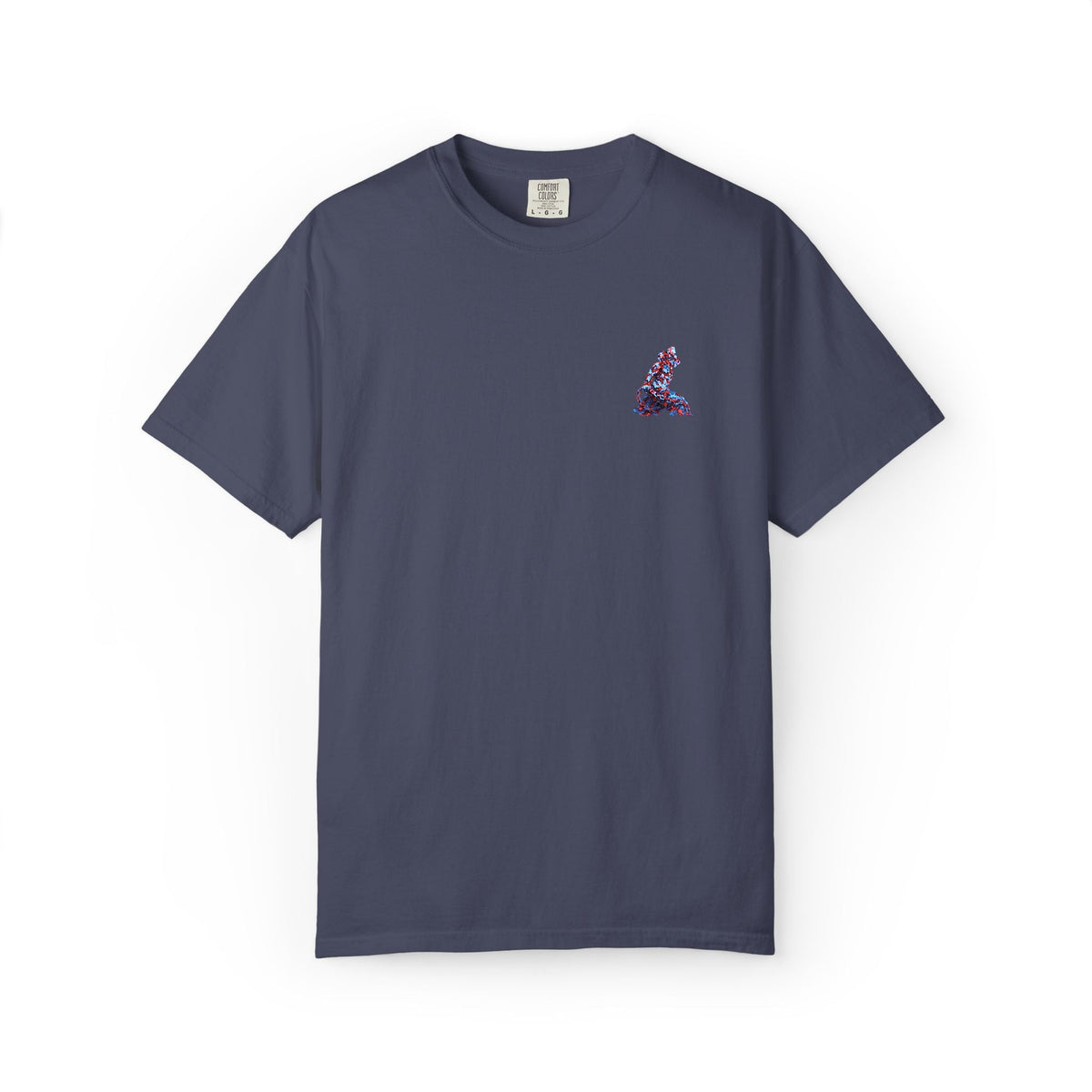 Garment-Dyed T-Shirt – Red & Blue Neg Mawon| Premium Unisex Tee - InervoX