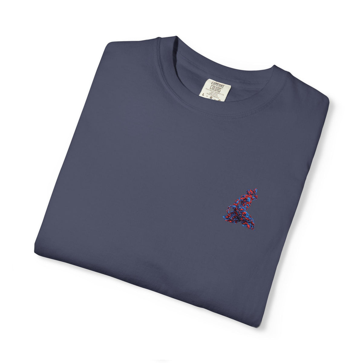 Garment-Dyed T-Shirt – Red & Blue Neg Mawon| Premium Unisex Tee - InervoX