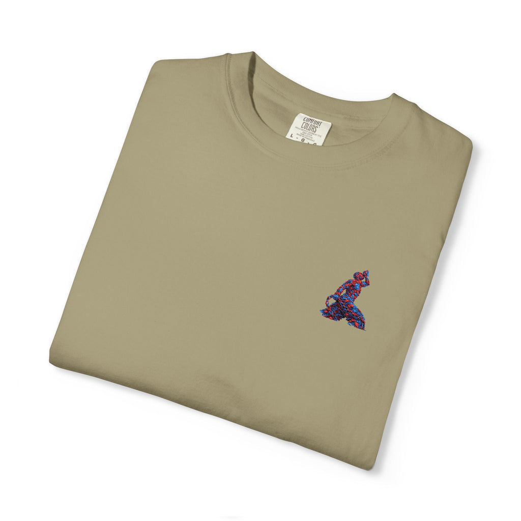 Garment-Dyed T-Shirt – Red & Blue Neg Mawon| Premium Unisex Tee - InervoX