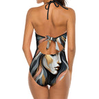 Halter One Piece Swimsuit for Women - InervoX Thought - InervoX