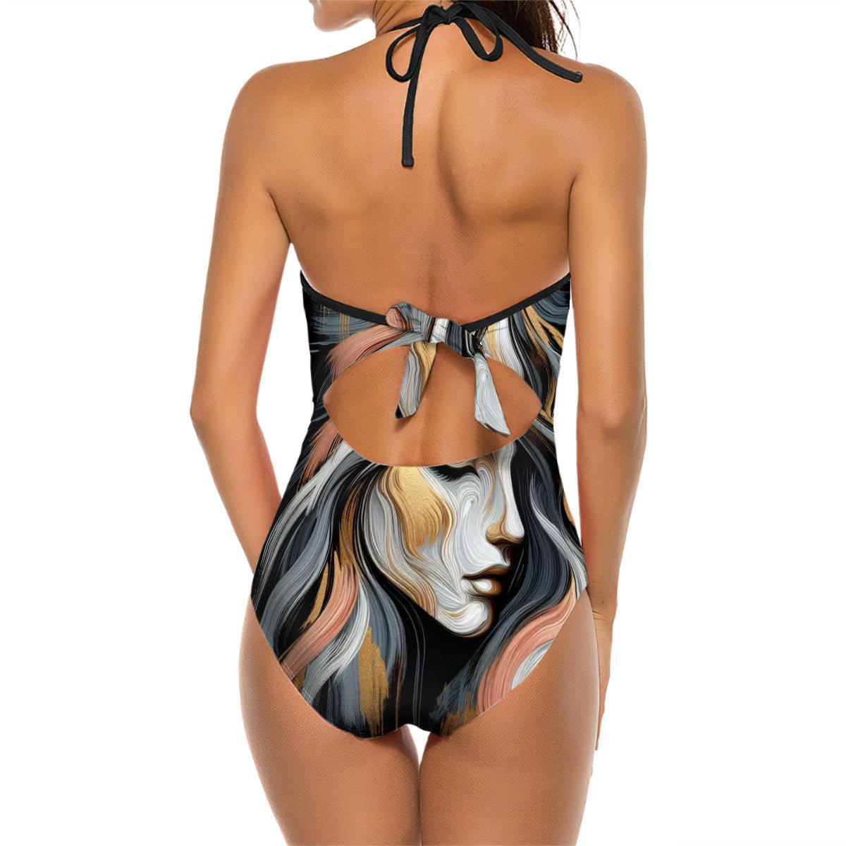 Halter One Piece Swimsuit for Women - InervoX Thought - InervoX
