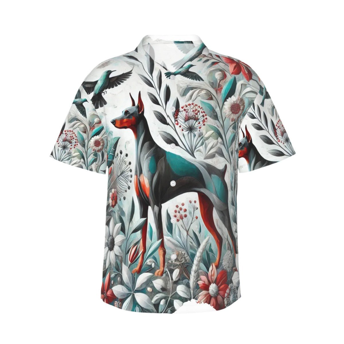Hawaiian Shirt for Men Doberman style - InervoX