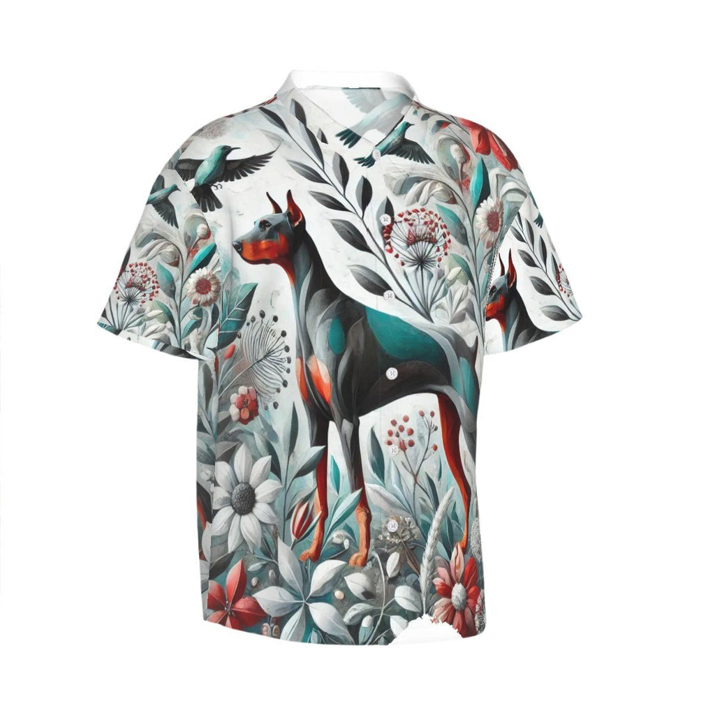 Hawaiian Shirt for Men Doberman style - InervoX