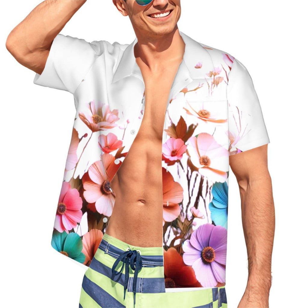 Hawaiian Shirt for Men Flower - InervoX