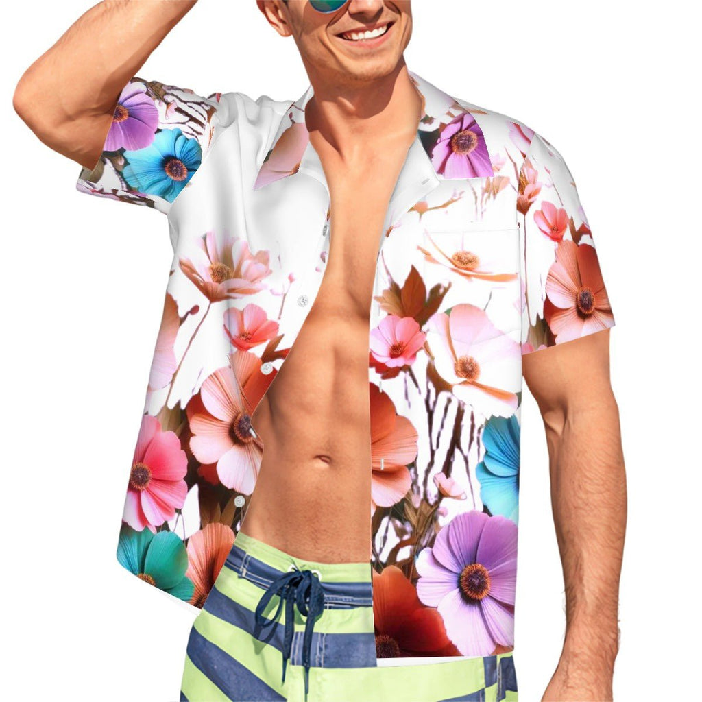 Hawaiian Shirt for Men Flower - InervoX