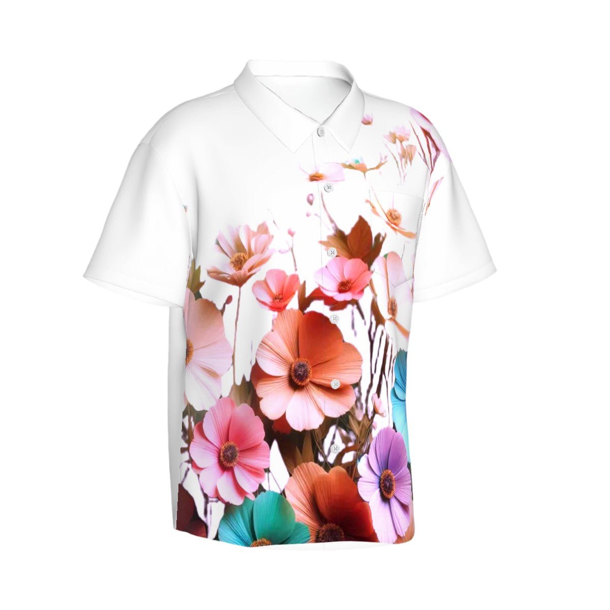 Hawaiian Shirt for Men Flower - InervoX