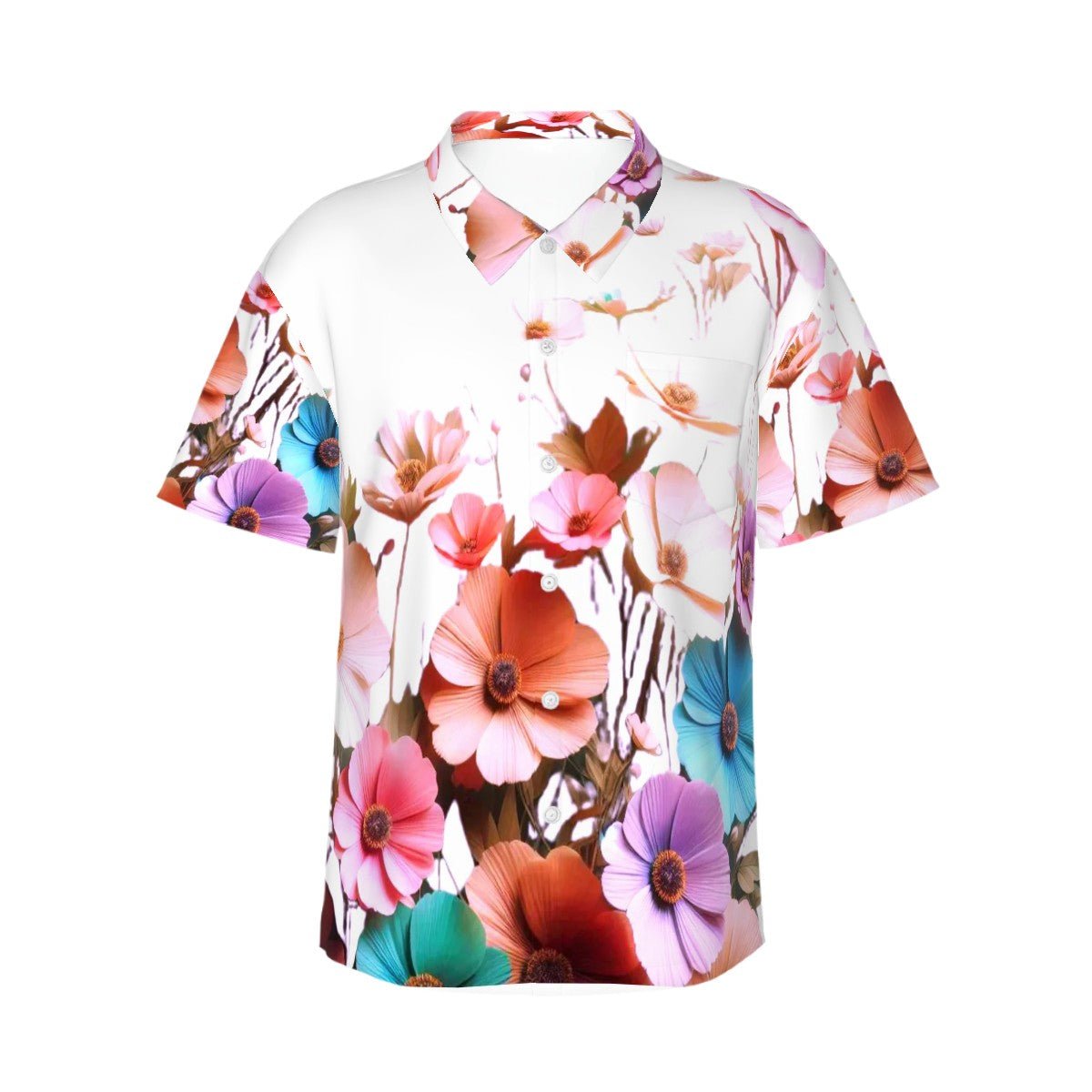 Hawaiian Shirt for Men Flower - InervoX