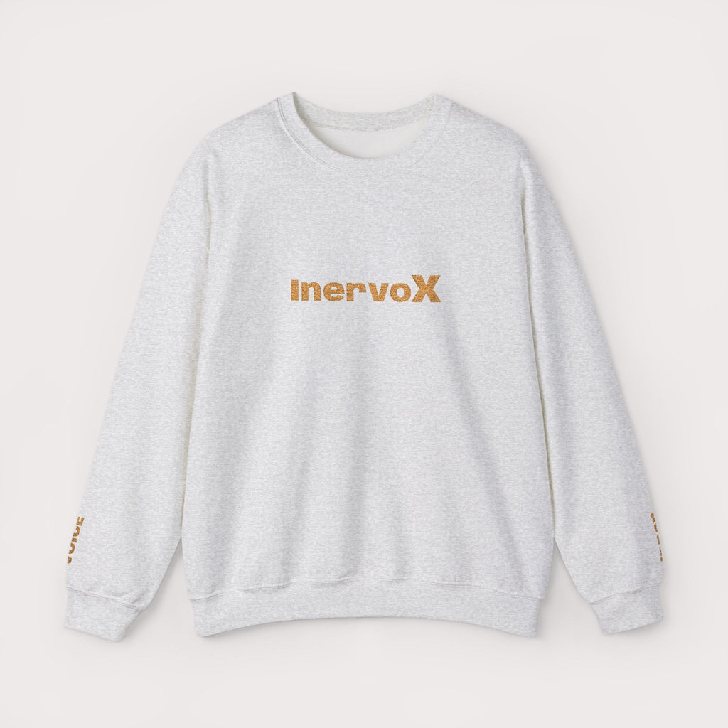 InervoX Crewneck Sweatshirt - White Pullover - InervoX