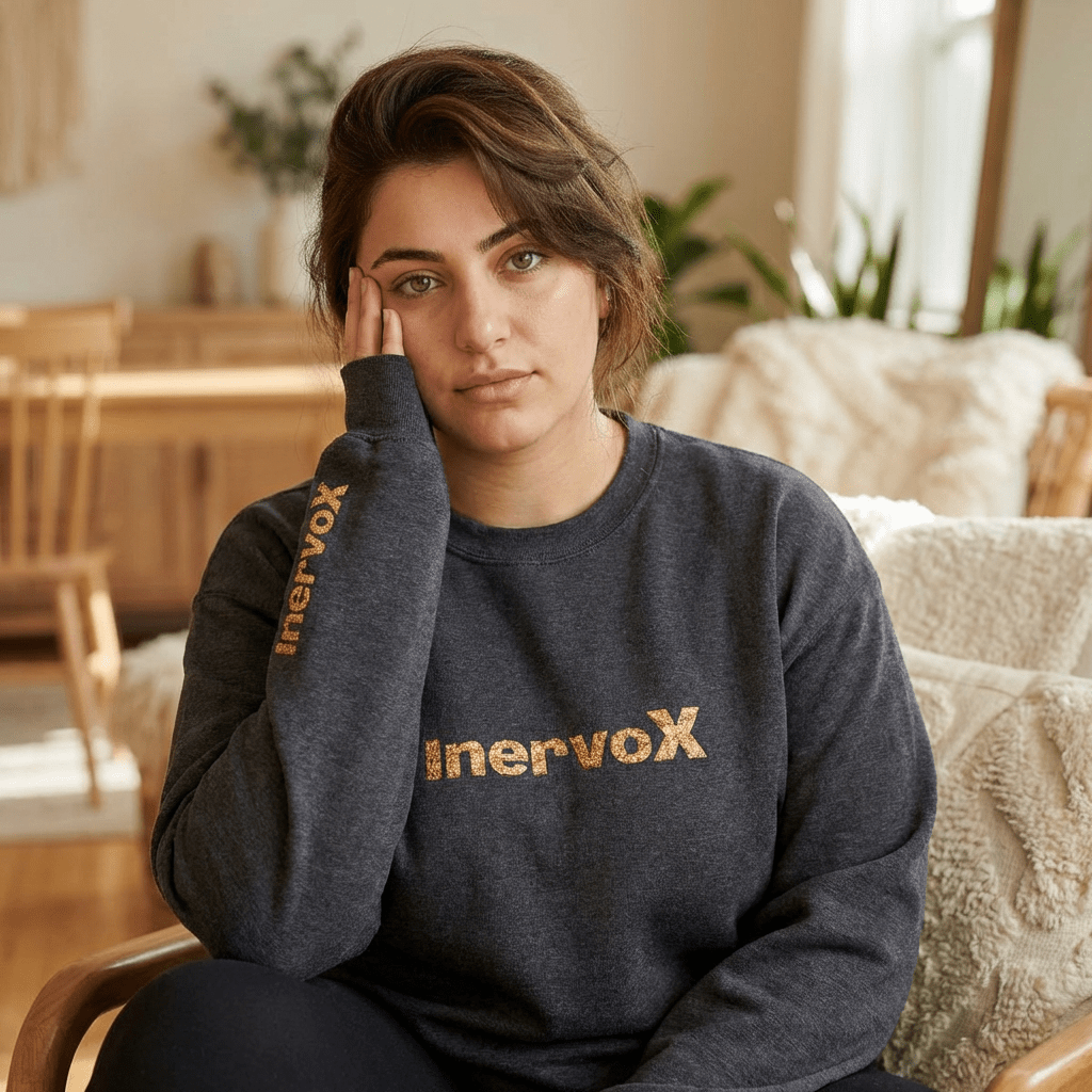 InervoX Crewneck Sweatshirt - White Pullover - InervoX