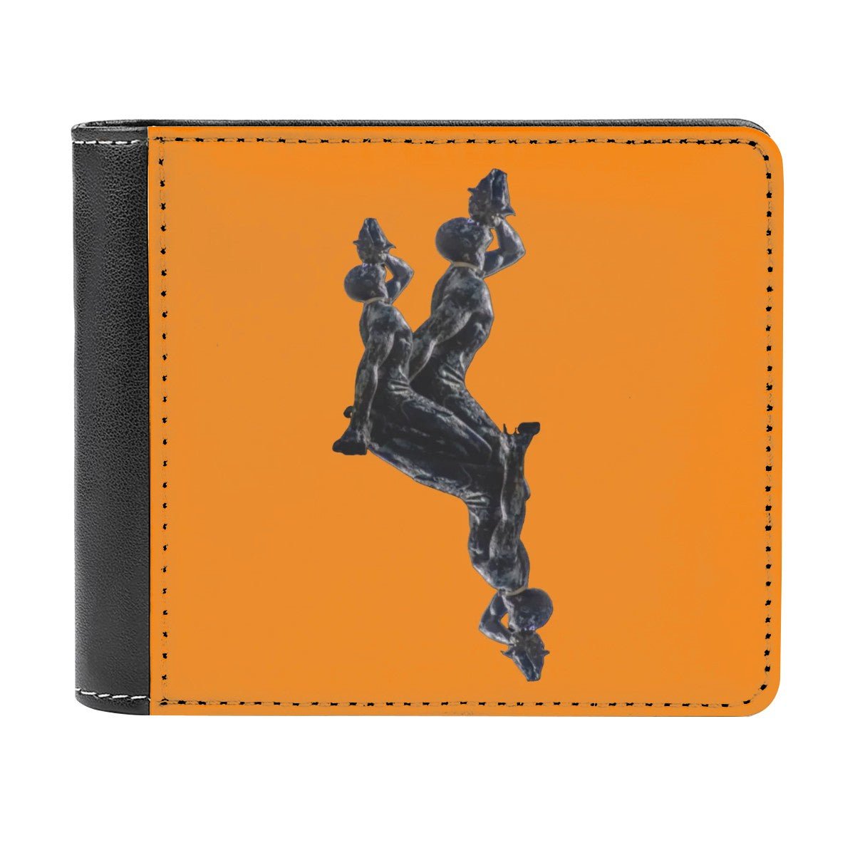 Leather Wallet Neg Marron Design V3 - InervoX