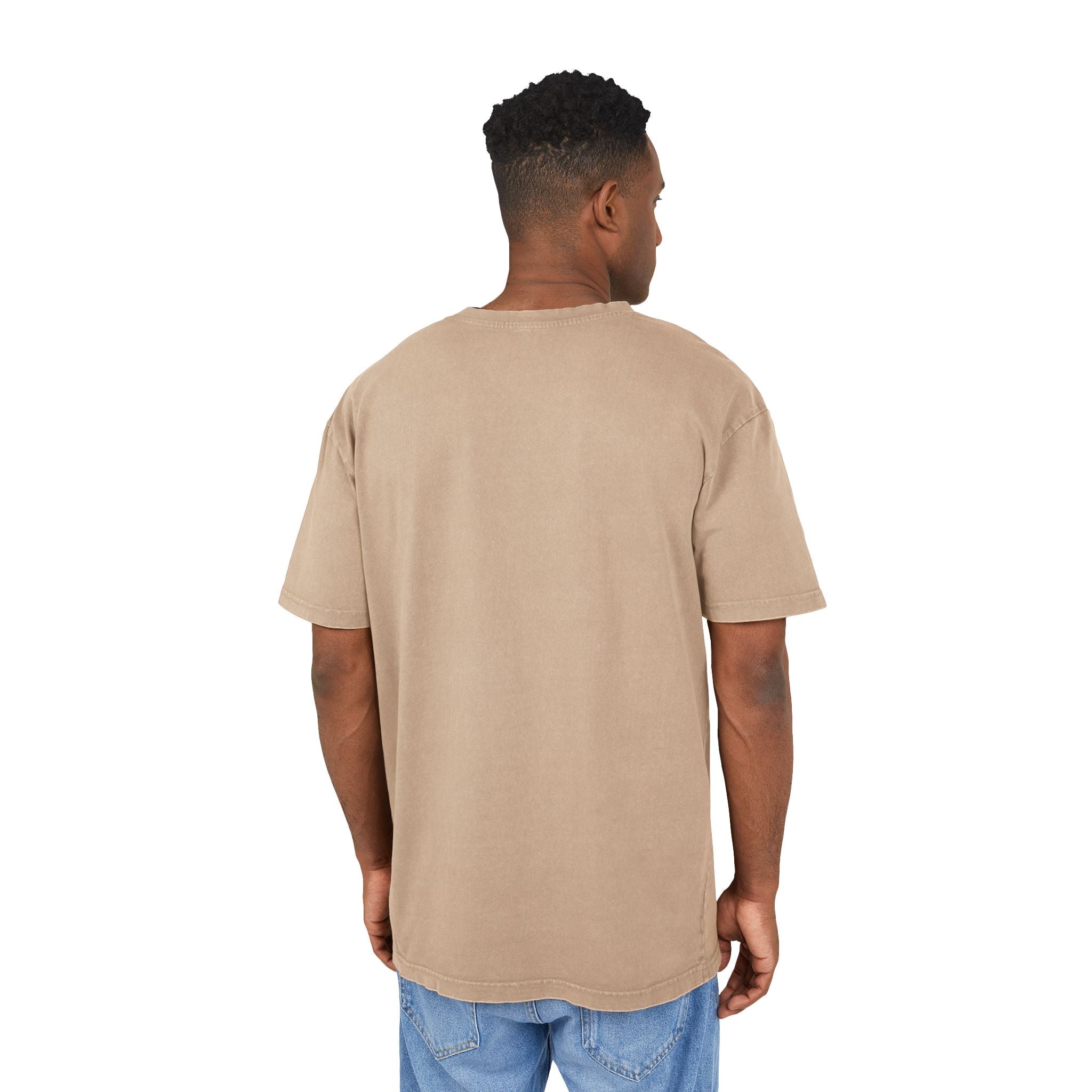 Mens urban t-shirt, acid washed tee, oversize graphic tee - InervoX