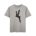 Mens urban t-shirt, acid washed tee, oversize graphic tee - InervoX