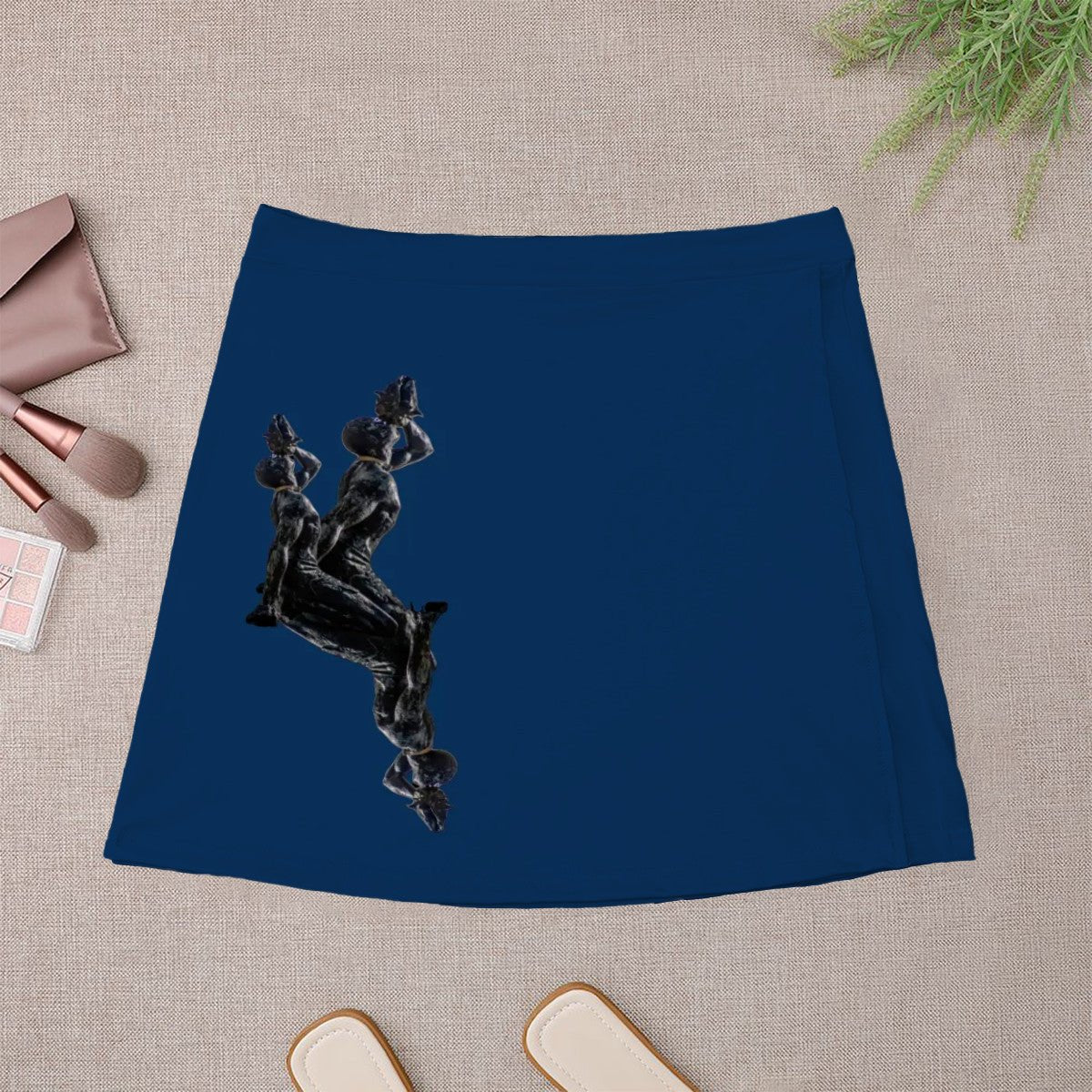 Mini Skirt in Blue-InervoX Edition 1 Neg Marron Inspiration - The Unheard voice - InervoX