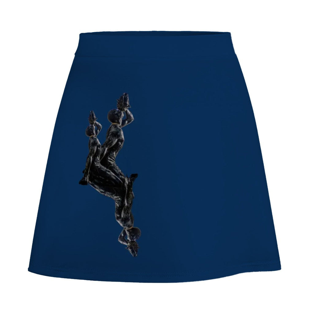 Mini Skirt in Blue-InervoX Edition 1 Neg Marron Inspiration - The Unheard voice - InervoX