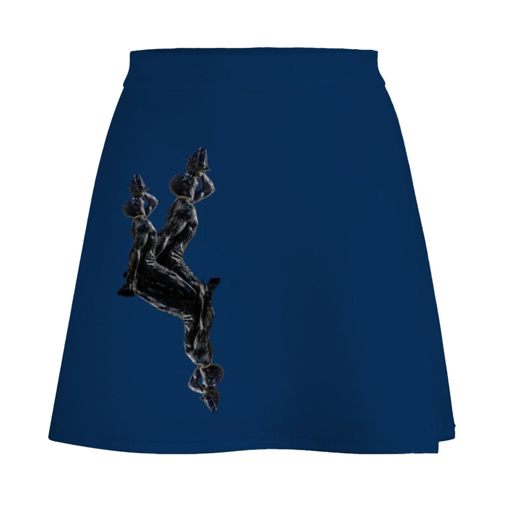 Mini Skirt in Blue-InervoX Edition 1 Neg Marron Inspiration - The Unheard voice - InervoX