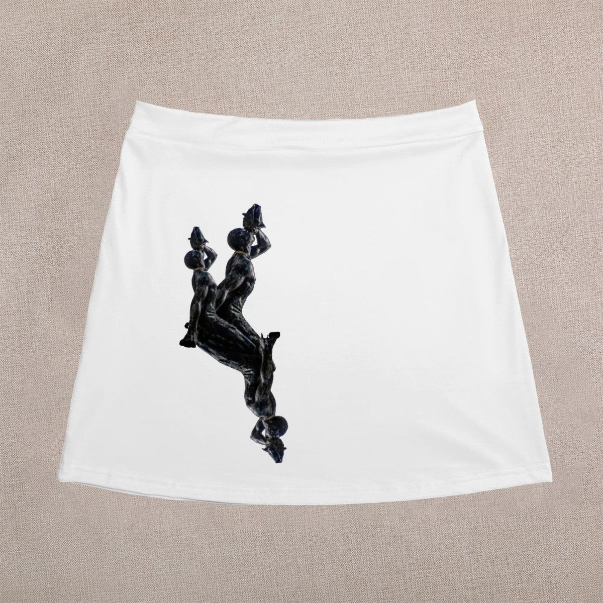 Mini Skirt in White- InervoX Edition 1 Neg Marron Inspiration - InervoX