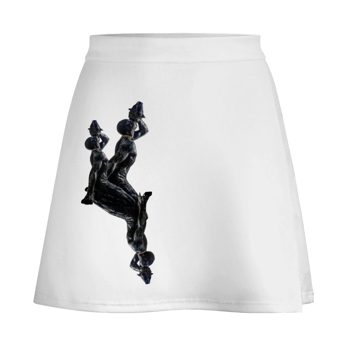 Mini Skirt in White- InervoX Edition 1 Neg Marron Inspiration - InervoX
