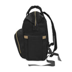 Multifunctional Diaper Black Backpack- InervoX Edition whirl - InervoX
