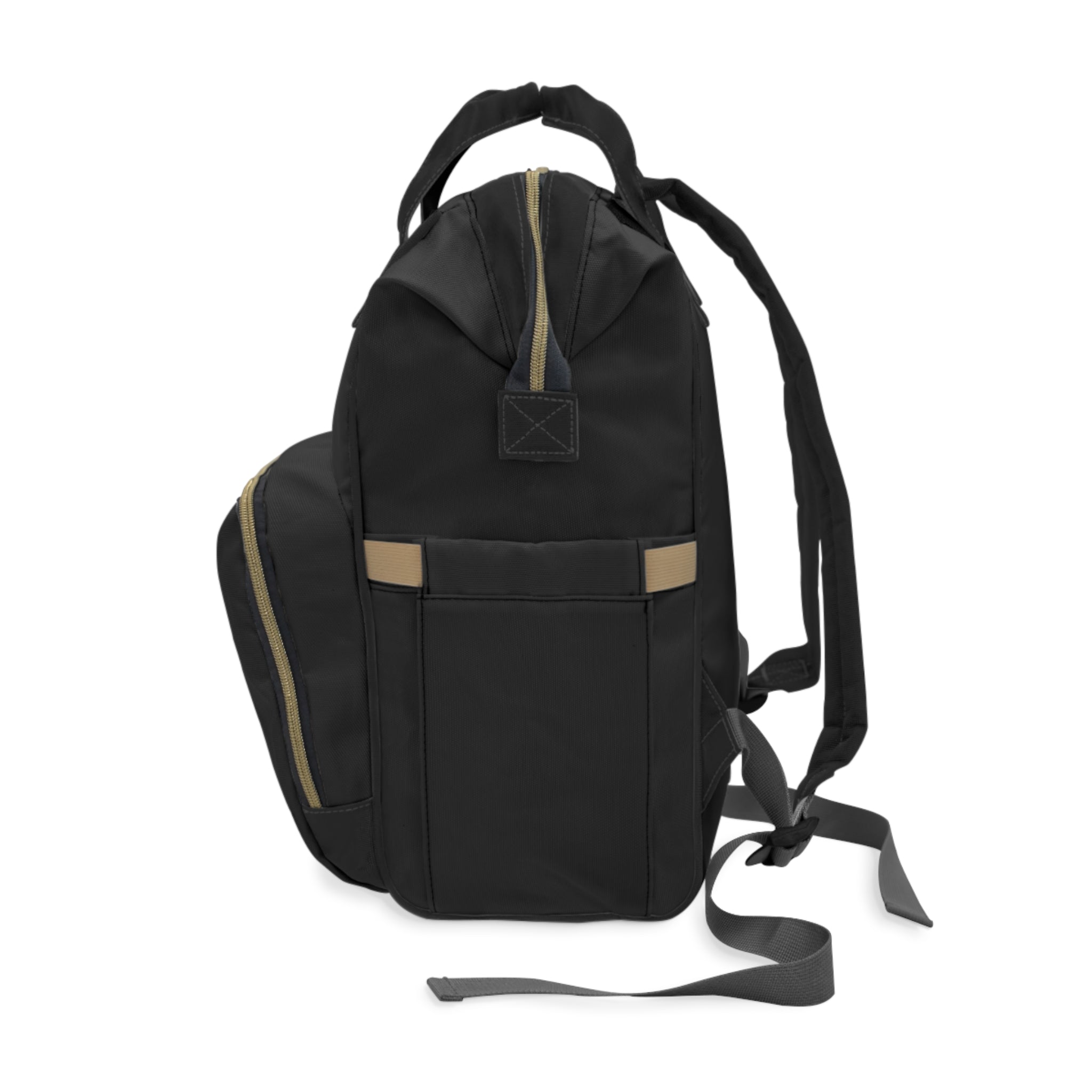 Multifunctional Diaper Black Backpack- InervoX Edition whirl - InervoX