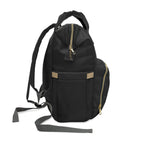 Multifunctional Diaper Black Backpack- InervoX Edition whirl - InervoX