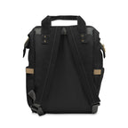Multifunctional Diaper Black Backpack- InervoX Edition whirl - InervoX