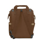 Multifunctional Diaper Brown Backpack- InervoX Edition whirl - InervoX