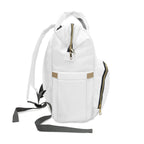 Multifunctional Diaper White Backpack- InervoX Edition Whirl - InervoX