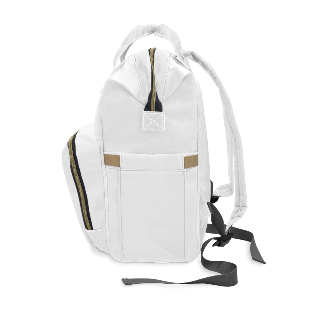 Multifunctional Diaper White Backpack- InervoX Edition Whirl - InervoX