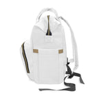Multifunctional Diaper White Backpack- InervoX Edition Whirl - InervoX