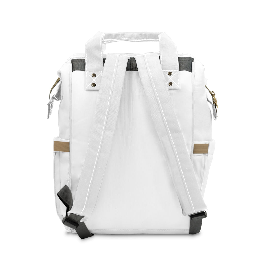 Multifunctional Diaper White Backpack- InervoX Edition Whirl - InervoX