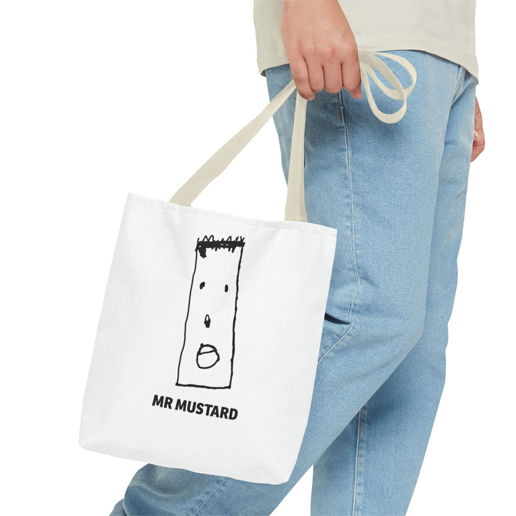 Mustard Graphic Tote Bag - InervoX