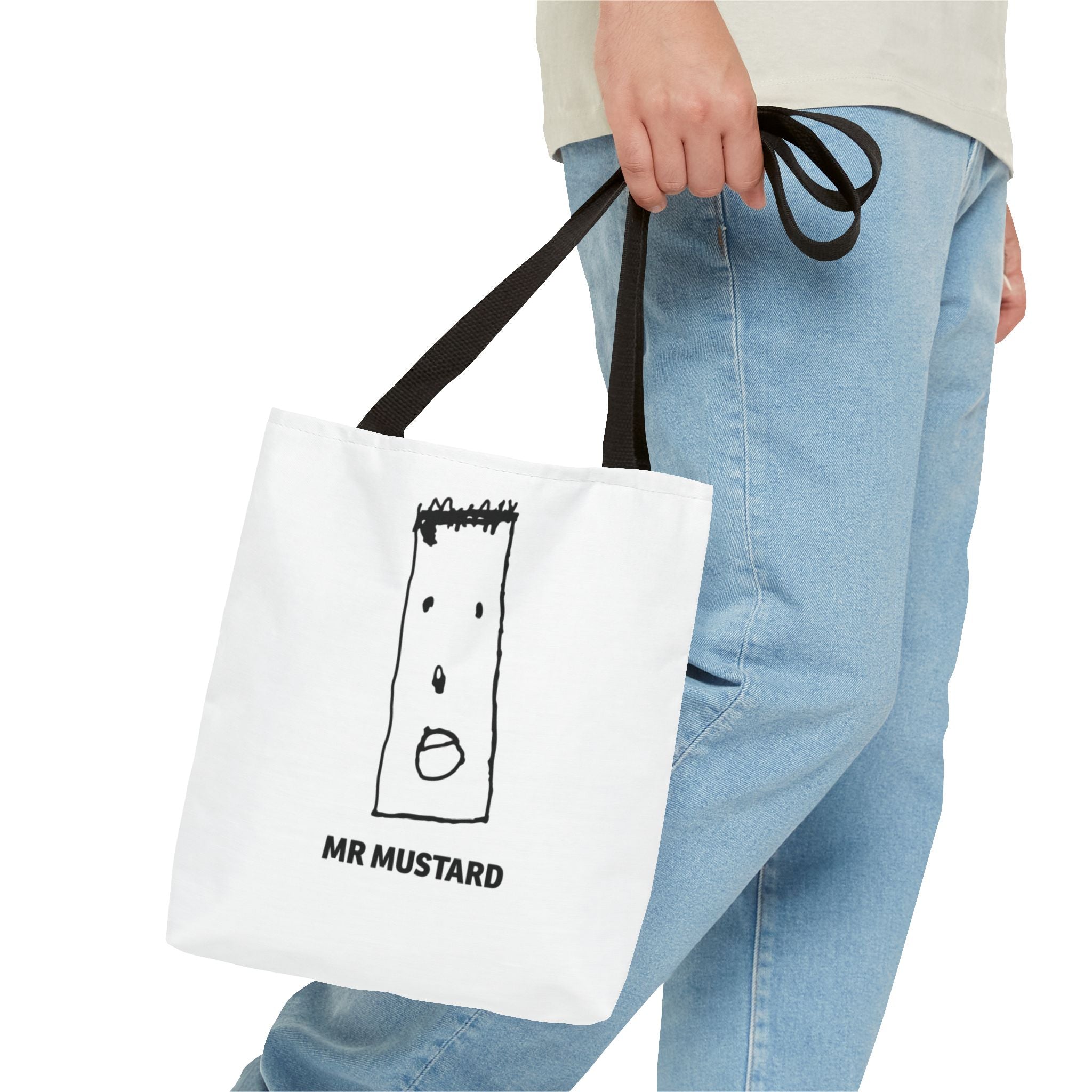 Mustard Graphic Tote Bag - InervoX