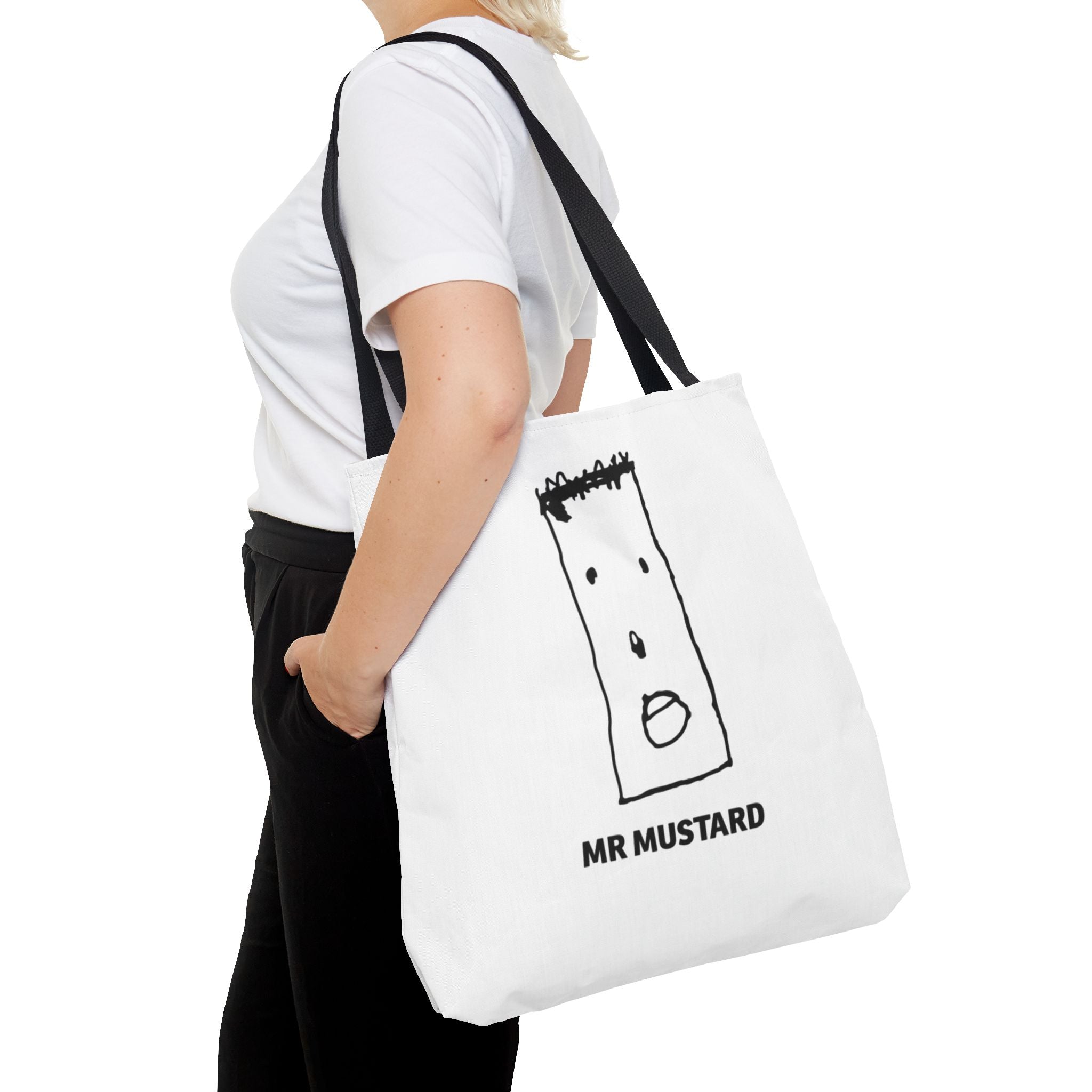 Mustard Graphic Tote Bag - InervoX