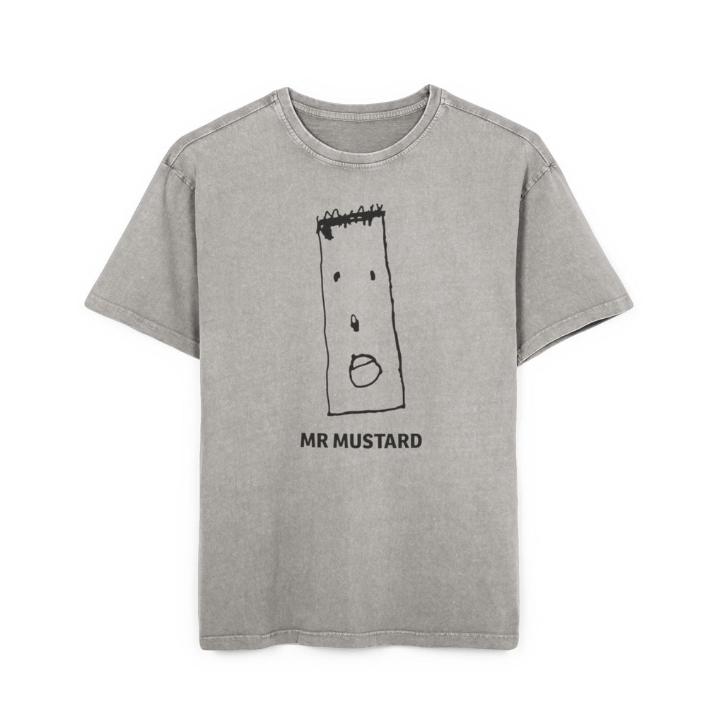 Oversize Tee - Mustard Urban Graphic T-Shirt for Men - InervoX