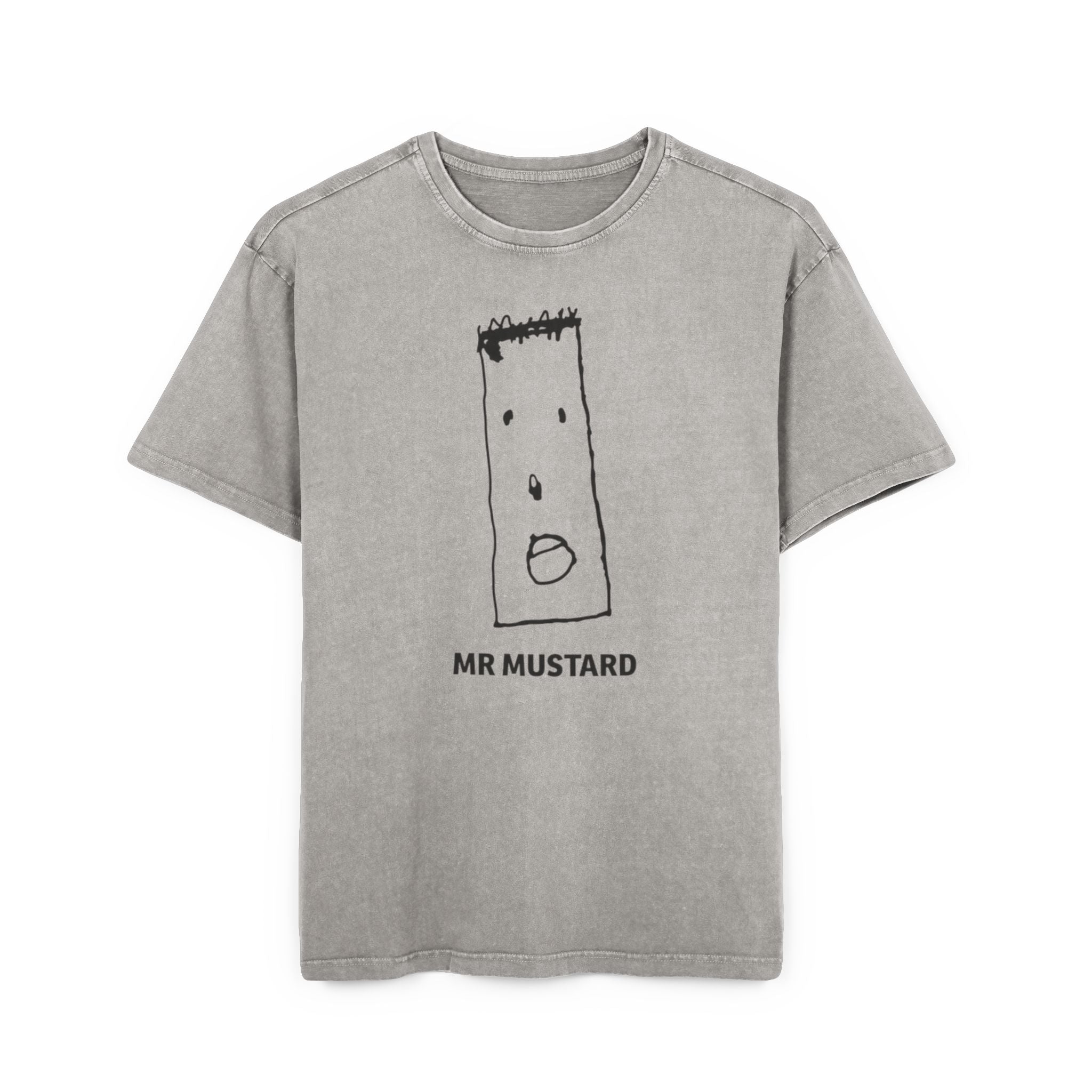 Oversize Tee - Mustard Urban Graphic T-Shirt for Men - InervoX