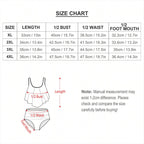 Plus Size Ruffle Two Piece Swimsuit Customized Services Flower design - InervoX