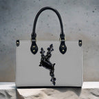 PU Tote Bag for Women Neg Marron Design V3 InervoX Logo - InervoX