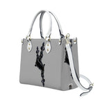 PU Tote Bag for Women Neg Marron Design V3 InervoX Logo - InervoX